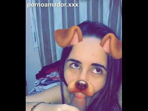 Beautiful blowjob with the SnapChat filter! She likes to lick the tip.
