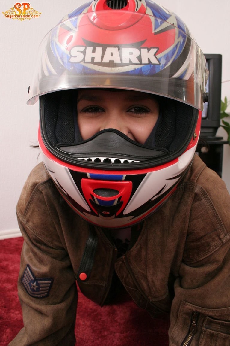 best of Motorcycle helmet girl